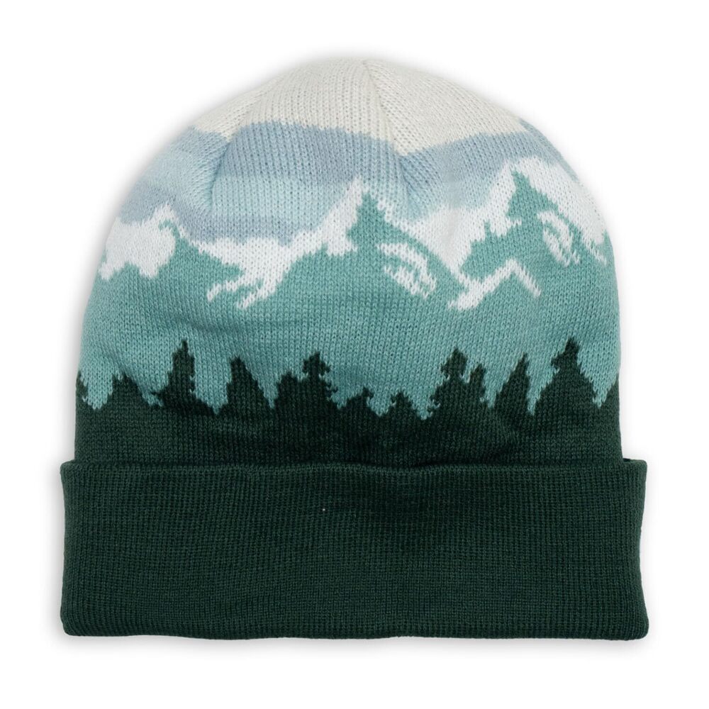 5528 Running Knitted Beanie Hat | Trails are Calling Pom Beanie